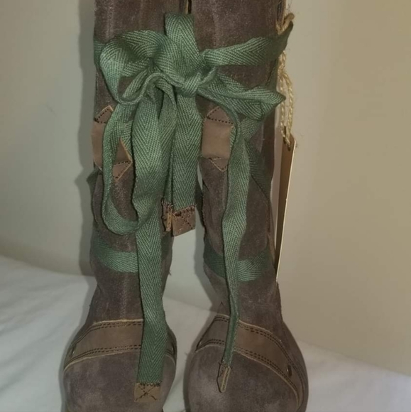 Replay brand real leather wedge boots - Picture 3 of 3